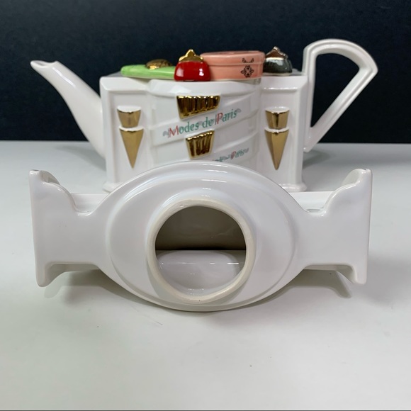 VTG Parrington Designs Modes De Paris Handbags Tea Pot - Picture 5 of 8